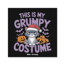 Festa de Halloween do Gato Mal-Humorado Roupa engr