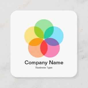 Cartão De Visita Quadrado Flor de Filtro