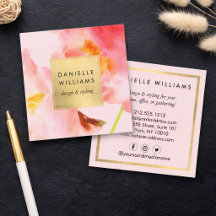 Flores Rosa em Aquarela de Luxo com Moldura em Dou