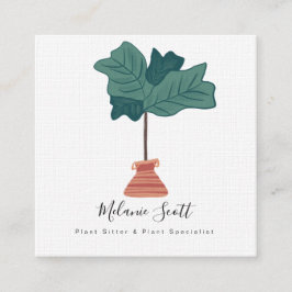 Cartão De Visita Quadrado Folha De Folha De Folha De Folha De Garrafas