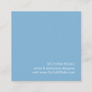 Cartão De Visita Quadrado Folha de Monstera Tropical