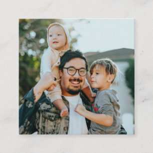 Cartão De Visita Quadrado Foto personalizada