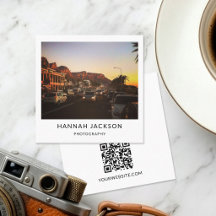 Fotógrafo Vintage de QR Code Minimalista