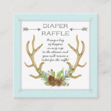 Fralda Raffle Ticket Deer Antlers Floresta Russa