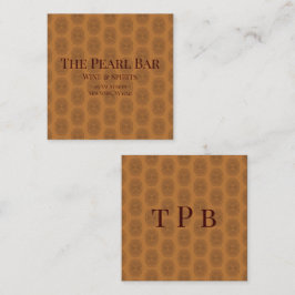 Cartão De Visita Quadrado Glamour