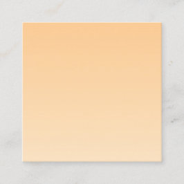 Cartão De Visita Quadrado Gradiente Amarelo-Claro e Laranja