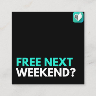 Cartão De Visita Quadrado Grátis no próximo fim de semana?