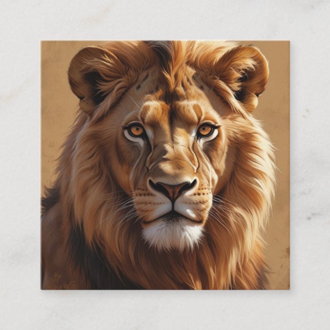 Cartão De Visita Quadrado Harmonia Submarina: Aventuras da Família das Tarta (Frente)