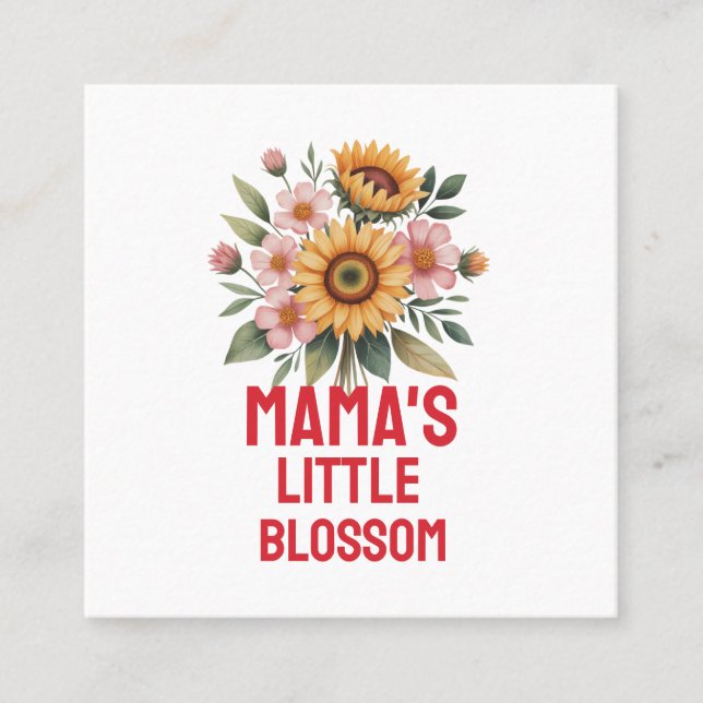 Cartão De Visita Quadrado Holiday Postcard (Frente)