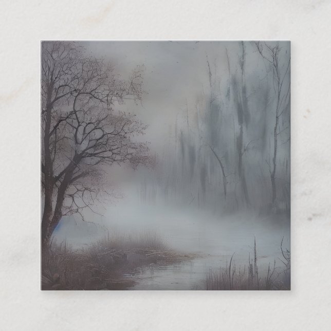 Cartão De Visita Quadrado Horror (Frente)