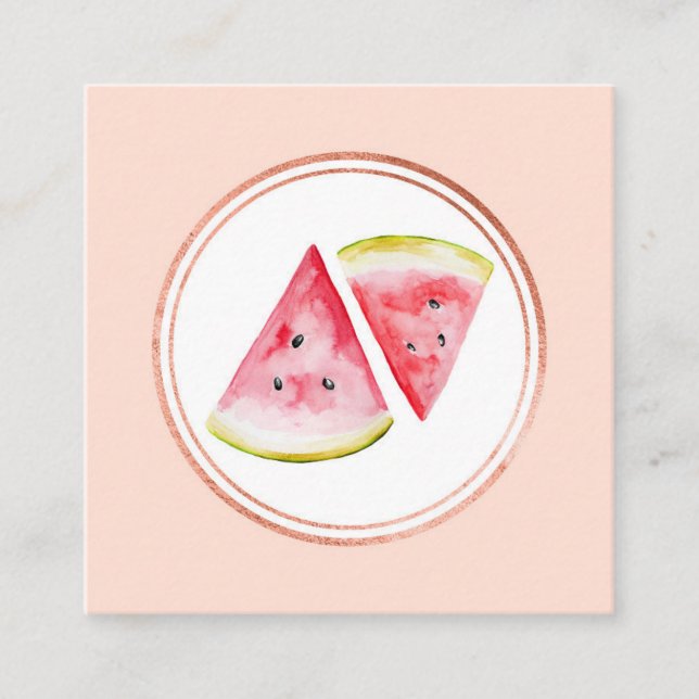 Cartão De Visita Quadrado Ícone de Mídia Social do Planejador de Evento Dour (Frente)