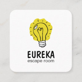 Cartão De Visita Quadrado Ideia da ampola