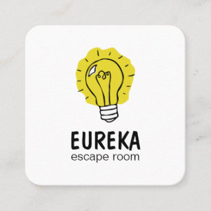 Cartão De Visita Quadrado Ideia da ampola