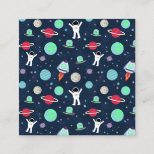 Cartão De Visita Quadrado Ilustração de padrão de espaço