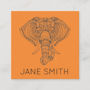 Cartão De Visita Quadrado Indústria criativa à moda moderna do design do