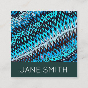 Cartão De Visita Quadrado Indústria criativa de na moda moderna design geomé