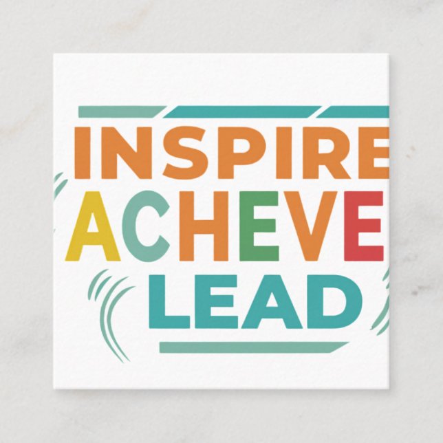 Cartão De Visita Quadrado Inspiração (Frente)