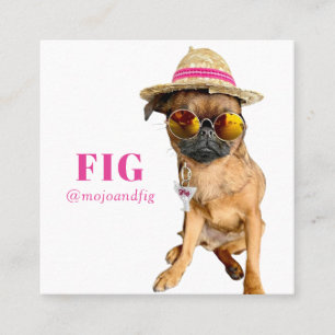 Cartão De Visita Quadrado Instagram Varredura de Código QR Adicionar Foto e 