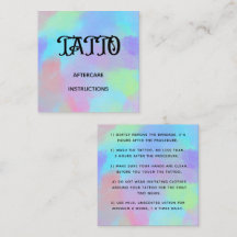 Instrução de Cuidados Pós-Tatuagem de Unicórnio Ar