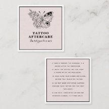 Instruções de Cuidados Pós-Tatuagem de Olho Floral