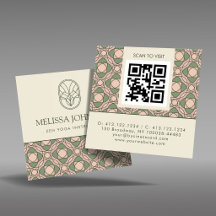 Instrutor de Yoga Zen Moderno Código QR Quadrado