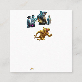 Cartão De Visita Quadrado Italian Brainrot Spaghetti Glitch | Viral Chaos Me