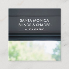 Cartão De Visita Quadrado Janela Cega QR Personalizado