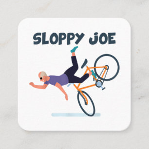 Cartão De Visita Quadrado Joe Funny Biden Shirt Sloppy Joe Biden Funn