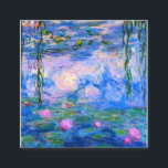Cartão De Visita Quadrado Lírios Claude Monet Restaurados<br><div class="desc">Lírios Claude Monet Restaurados</div>