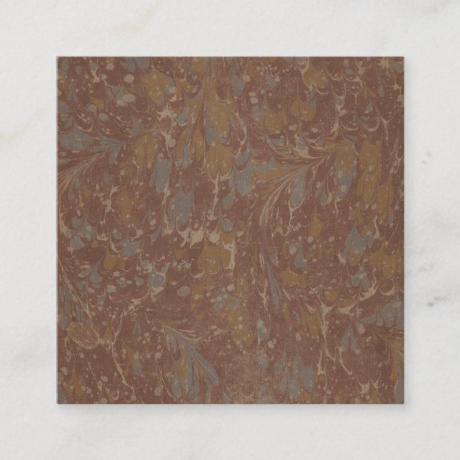 Cartão De Visita Quadrado Livro de padrões antigos II (Frente)