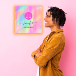 Cartão De Visita Quadrado Logotipo Boutique de ativação profissional Código 