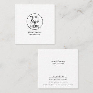 Cartão De Visita Quadrado Logotipo Comercial Personalizado Profissional
