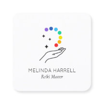 Logotipo da mão de cura Reiki, Healer, bem-estar
