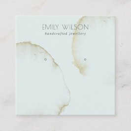 CARTÃO DE VISITA QUADRADO LOGOTIPO DE EXIBIÇÃO DE EXIBIÇÃO DO ESTUDO DE ABST