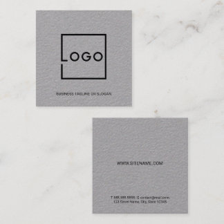 Cartão De Visita Quadrado Logotipo de Negócios Personalizado Profissional