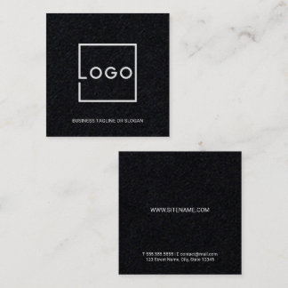 Cartão De Visita Quadrado Logotipo de Negócios Personalizado Profissional
