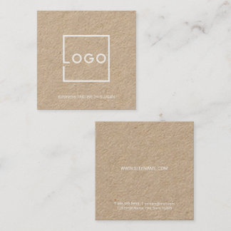 Cartão De Visita Quadrado Logotipo de Negócios Personalizado Profissional