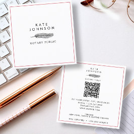 Cartão De Visita Quadrado Logotipo de preenchimento do agente de assinatura