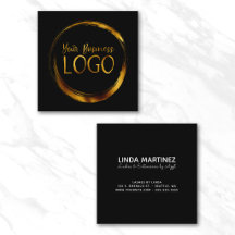 Logotipo Empresarial Redondo em Promo Preto