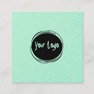 Cartão De Visita Quadrado Logotipo personalizado