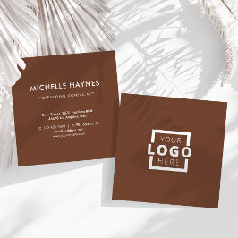 Cartão De Visita Quadrado Logotipo Personalizado da Empresa Moderno Corporat