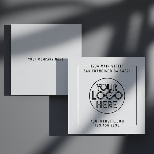 Cartão De Visita Quadrado Logotipo personalizado da empresa profissional mod