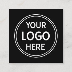 Cartão De Visita Quadrado Logotipo Personalizado Feito sob Medida para Você