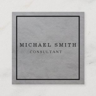 Cartão De Visita Quadrado Logotipo personalizado minimalista de código QR mo