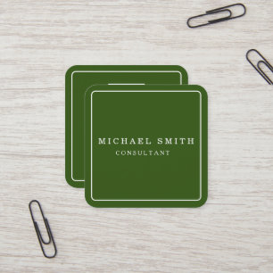 Cartão De Visita Quadrado Logotipo personalizado minimalista de código QR mo