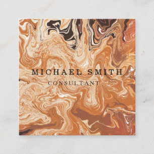 Cartão De Visita Quadrado Logotipo personalizado minimalista de código QR mo