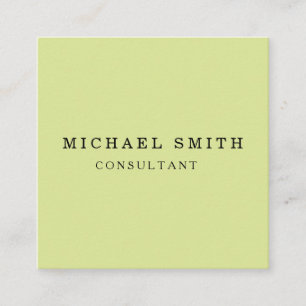 Cartão De Visita Quadrado Logotipo personalizado minimalista de código QR mo