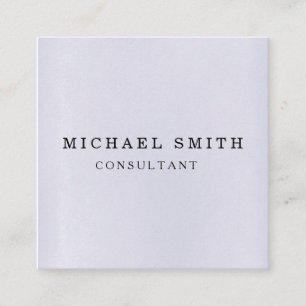 Cartão De Visita Quadrado Logotipo personalizado minimalista de código QR mo