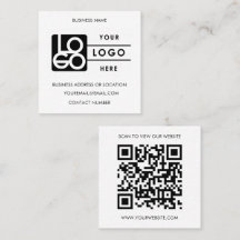 Logotipo Personalizado Preto Branco Código QR Site