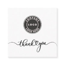 Logotipo Personalizado Simples Empresa Obrigado A 